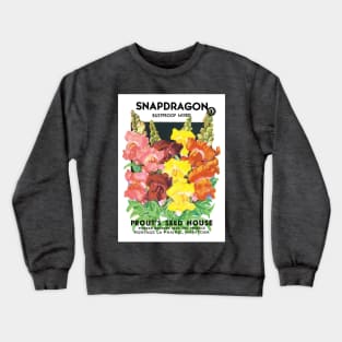 Vintage Snapdragons Seed Packet Crewneck Sweatshirt